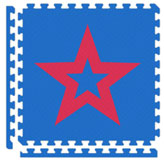 Puzzle Mat-Blue w/ Star