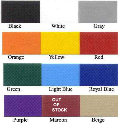 Wall pad  and Post Pad Color Options
