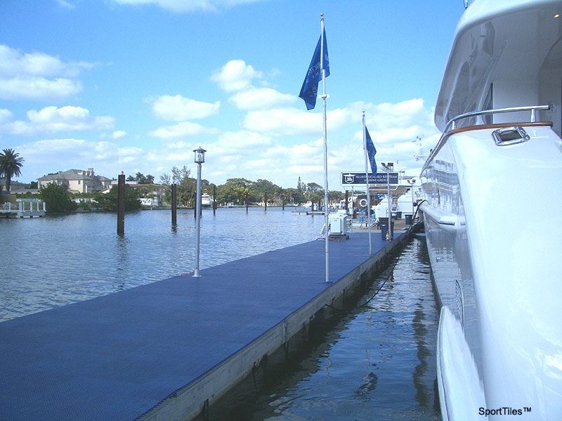 boat dock walkway tiles