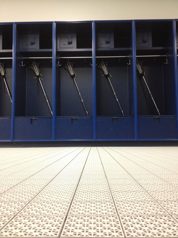 locker-room flooring