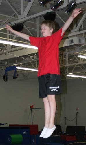 Trampoline Shoes in action!