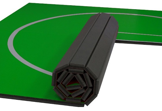 green grappling mats