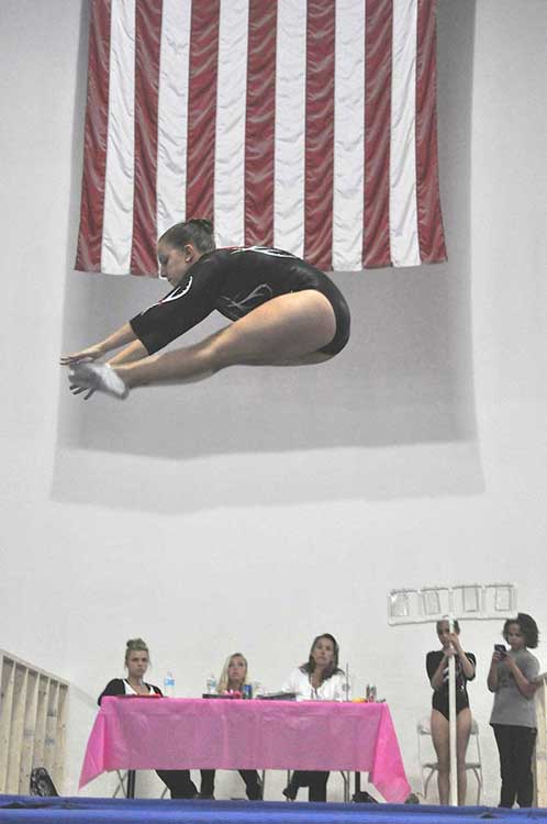 Jessica on the trampoline!