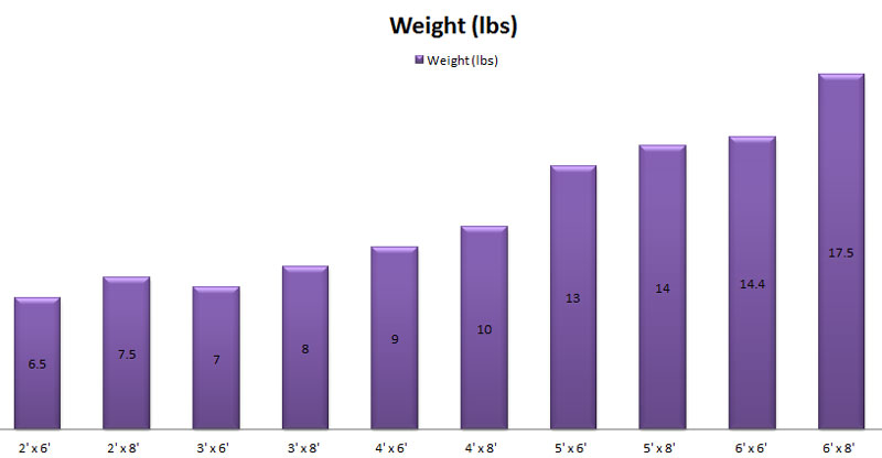 how much does a glassless mirror weigh